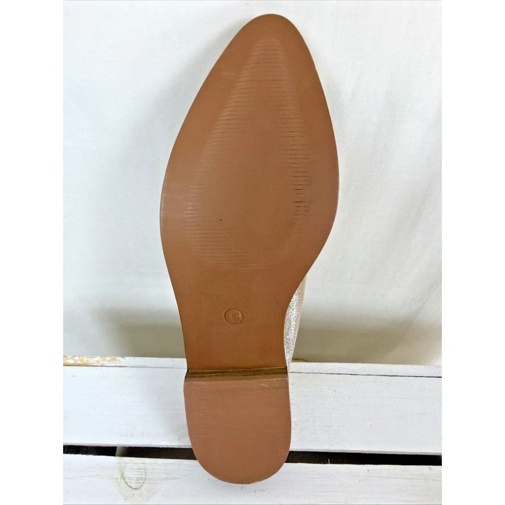 New No Box Diba True Gold Slip On Mule Loafer Shoes #1065 Womens 6